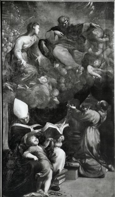 A. Villani e Figli — Faccini Pietro (1562-1602). Gesù Cristo, la Vergine e i SS. Antonino e Francesco. S. Domenico (Bologna) — insieme